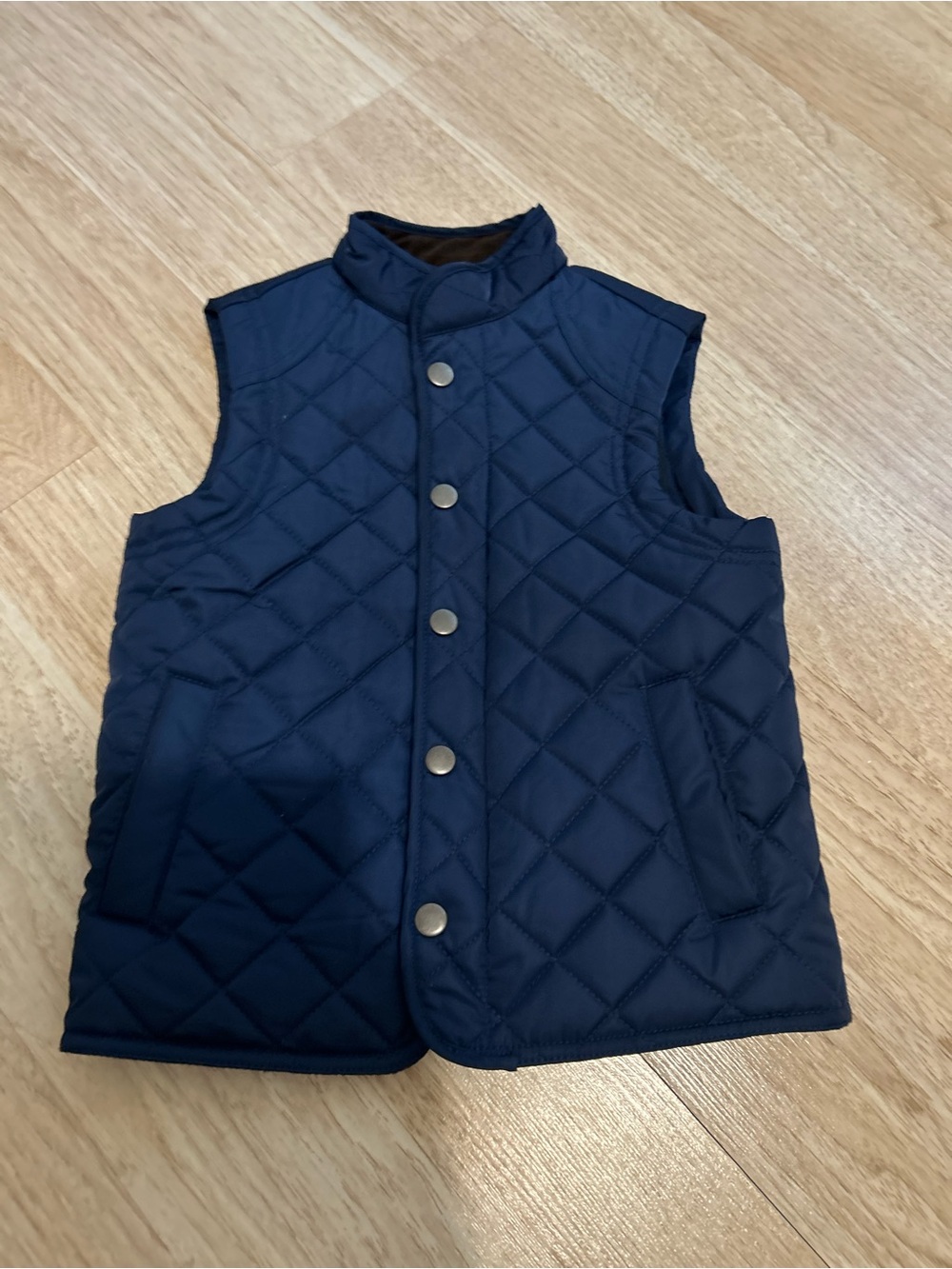 Class Club Kids Quilted Navy Sleeveless Puffer Vest